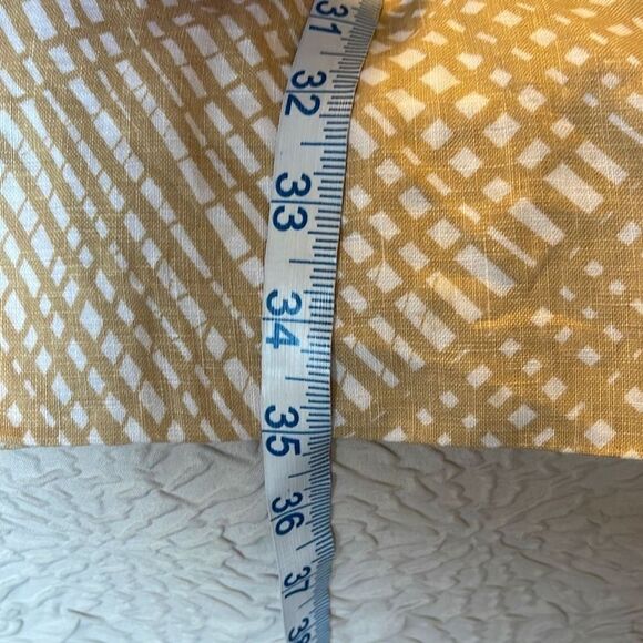 Vineyard Vines Tunic Linen Dress Size 14 Tan Lattice - Picture 9 of 9